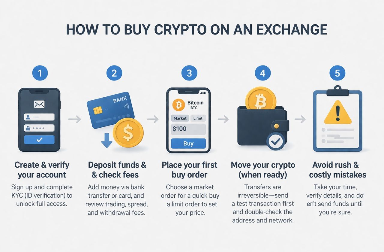Buy Crypto in 2026: Fees, Spreads and Safety Explained